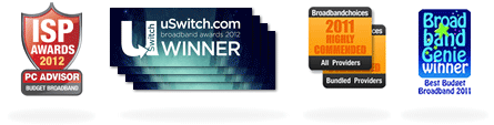 Plusnet's awards