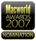 MacWorld Awards 2007 Nomination