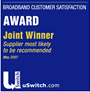 Joint Winner - Supplier most likely to be recommended
