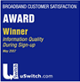 Winner - Information Quality During Sign-up